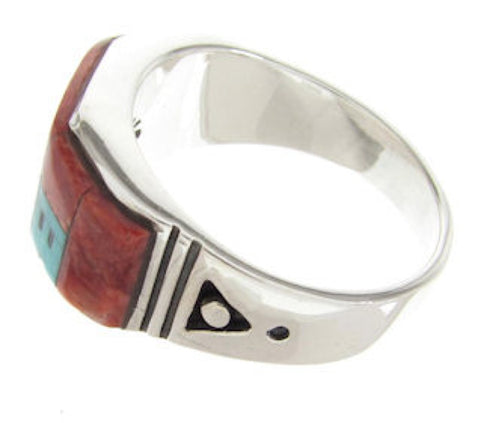 Multicolor Native American Design Jewelry Ring Size 11-3/4 YS62226